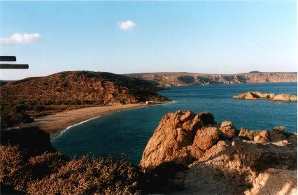 La c�te vers la palmeraie de Va�
